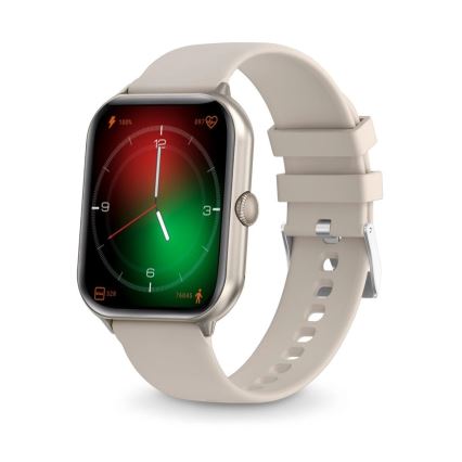 Aligator AW10SR - Relógio inteligente Watch GO 220 mAh IP67 creme