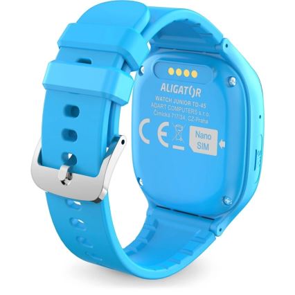 Aligator AW11BE - Relógio inteligente Watch Junior 2 450 mAh IP67 Wi‑Fi azul