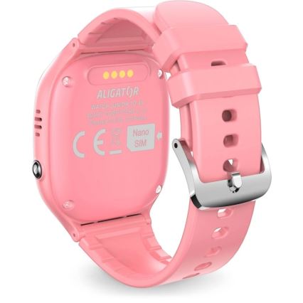 Aligator AW11PK - Relógio inteligente Watch Junior 2, 450 mAh, IP67, Wi-Fi, rosa