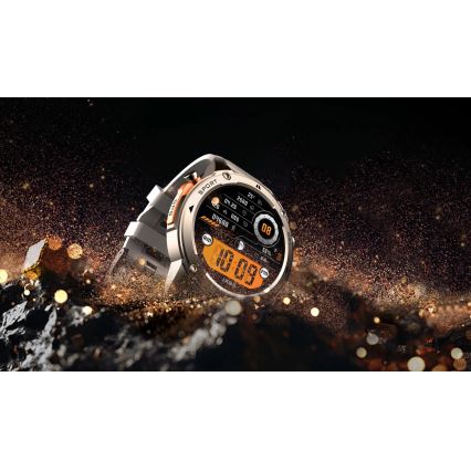 Aligator AW12SR - Smartwatch com GPS, bateria 500 mAh, certificação IP69K, prateado