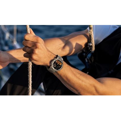 Aligator AW12SR - Smartwatch com GPS, bateria 500 mAh, certificação IP69K, prateado