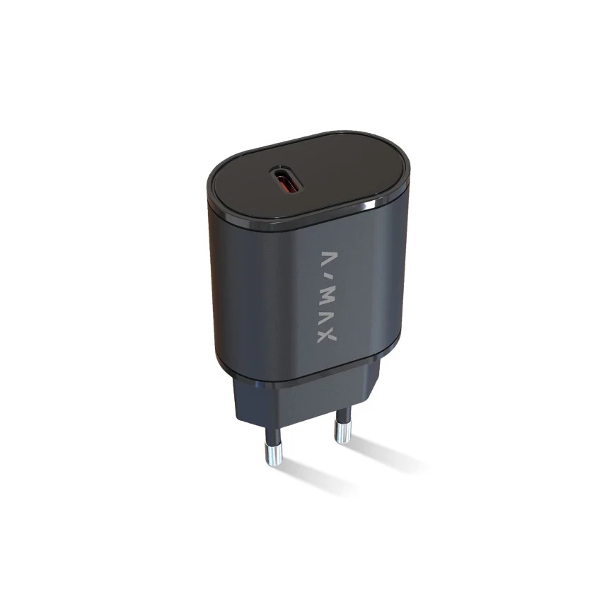 Aligator AX0002V - Adaptador de carregamento rápido A-MAX Power Delivery 20W USB-C, preto