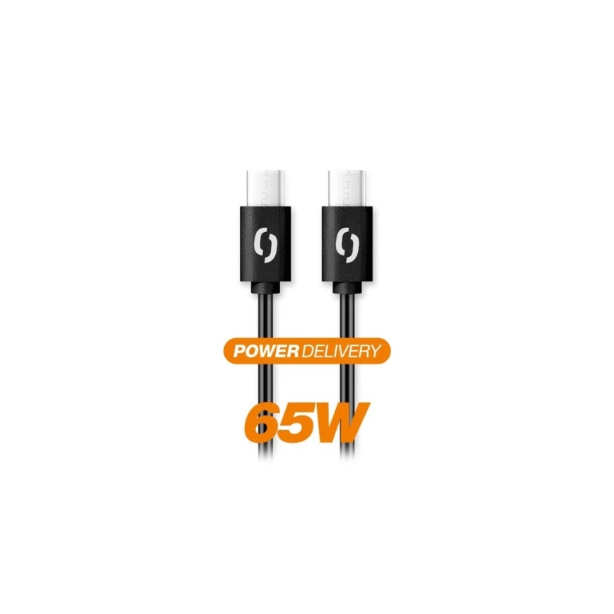 Aligator DATKP48 - cabo USB-C / USB-C 65W Power Delivery 1,5m preto