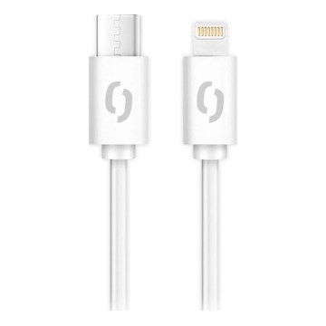 Aligator DATKP61 - cabo USB USB-C/Lightning 30 W Power Delivery 2,5 m branco