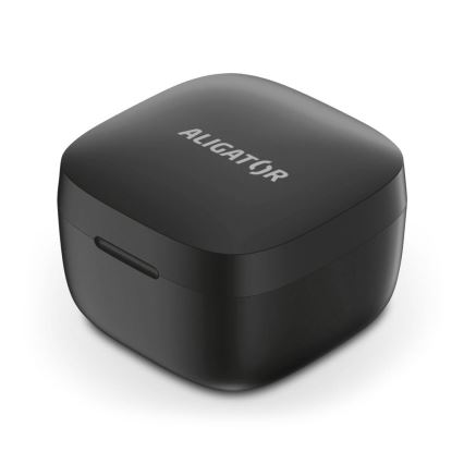 Aligator TWS05 - Auscultadores sem fios Pods LITE 200 mAh + 2x 30 mAh IP30 pretos