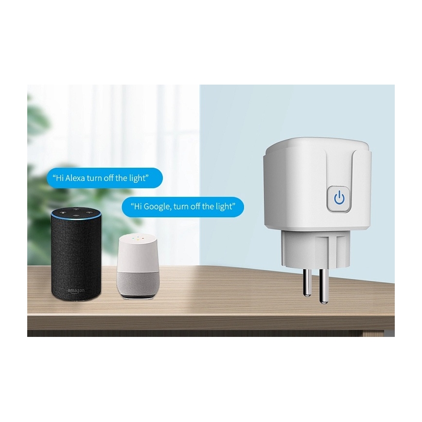 Aligator WAL001 - Tomada inteligente 3680W/230V/Tipo E/16A Wi-Fi Tuya