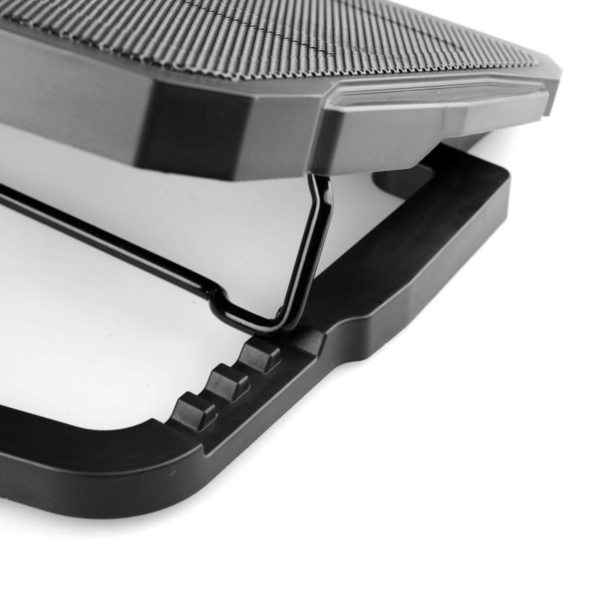 Almofada de arrefecimento para portátil 4x ventoinha 2xUSB preta