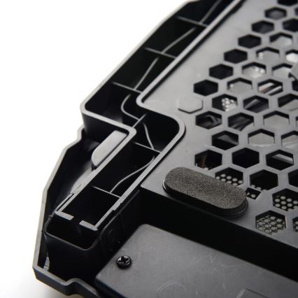 Almofada de arrefecimento para portátil 4x ventoinha 2xUSB preta