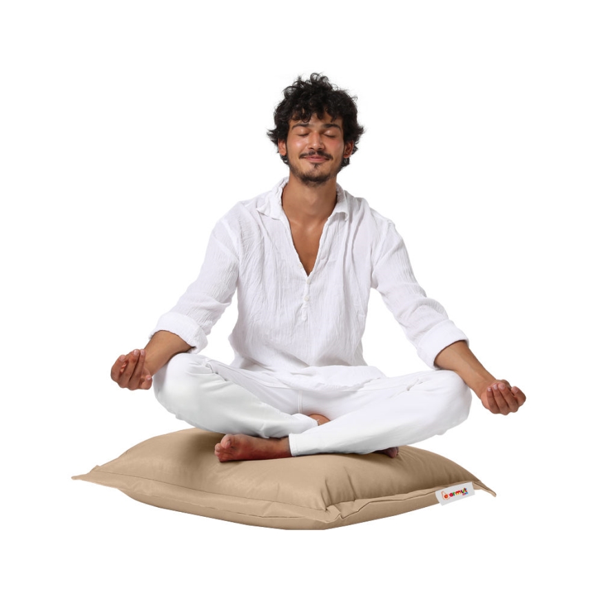 Almofada para chão 70x70 cm bege