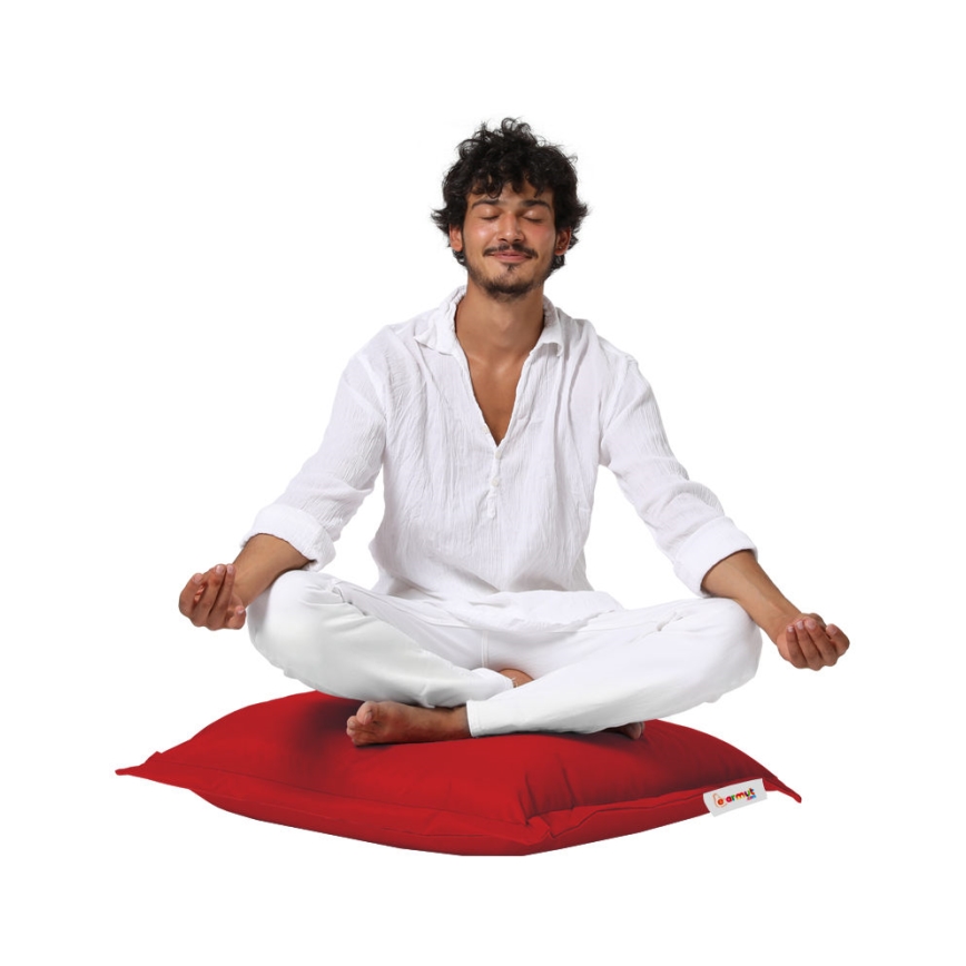 Almofada para chão 70x70 cm vermelho