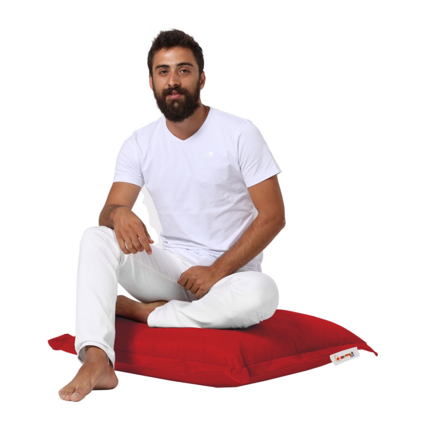 Almofada para chão 70x70 cm vermelho