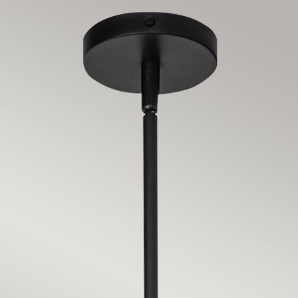 Alora Mood - Lustre em haste DAPHNE 1xE27/60W/230V diâmetro 18,1 cm preto/castanho