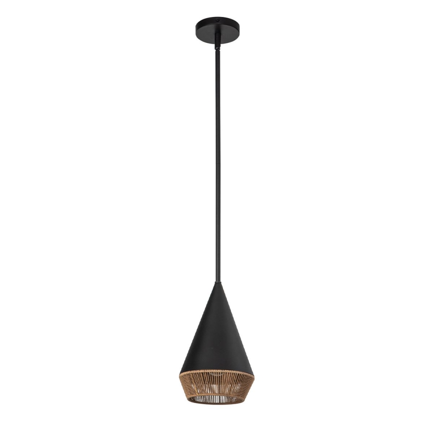 Alora Mood - Lustre em haste DAPHNE 1xE27/60W/230V diâmetro 18,1 cm preto/castanho