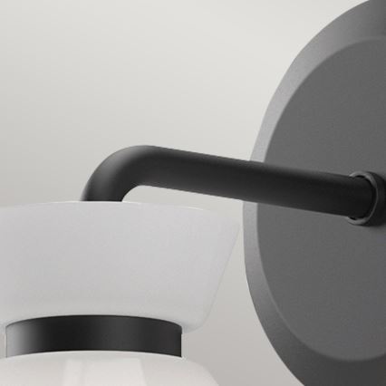 Alora Mood - Arandela HALSTON 1xE14/40W/230V preta