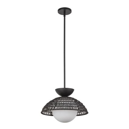 Alora Mood - Lustre em haste PERTH 1xE27/60W/230V Ø 37,5 cm, preto