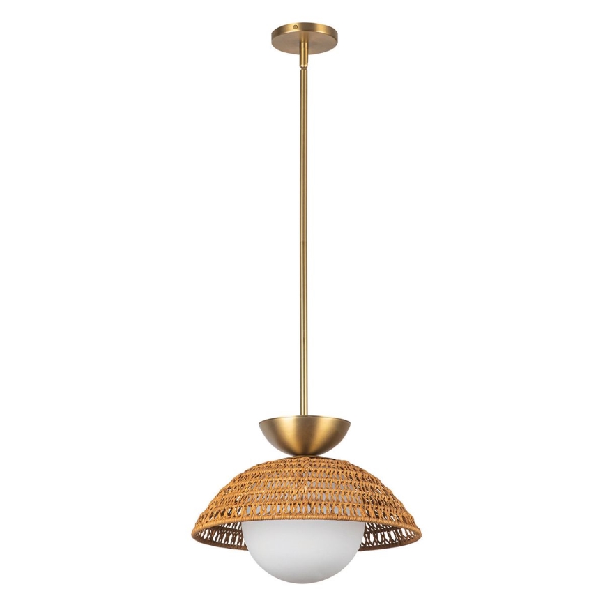 Alora Mood - Lustre com haste PERTH 1xE27/60W/230V Ø 37,5 cm dourado