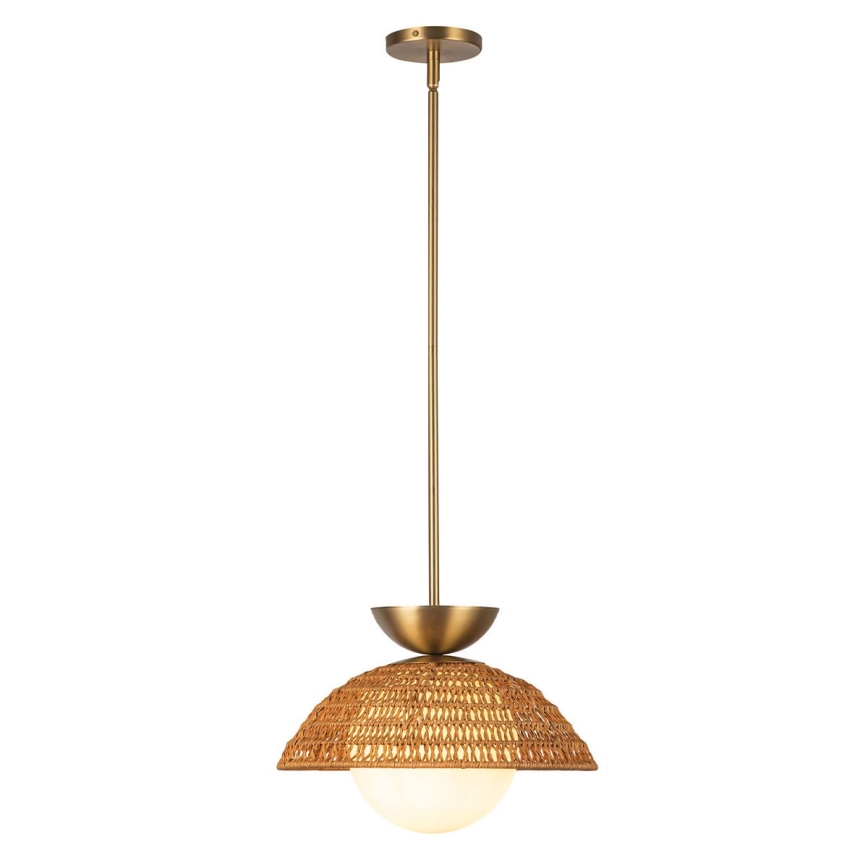 Alora Mood - Lustre com haste PERTH 1xE27/60W/230V Ø 37,5 cm dourado