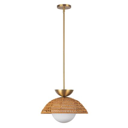 Alora Mood - Lustre com haste PERTH 1xE27/60W/230V Ø 37,5 cm dourado