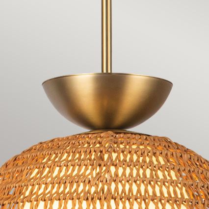 Alora Mood - Lustre com haste PERTH 1xE27/60W/230V Ø 37,5 cm dourado