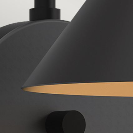 Alora Mood - Arandela REMYCK 1xE27/60W/230V preta