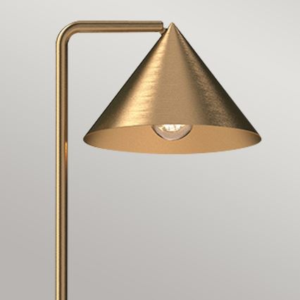 Alora Mood - Candeeiro de pé REMYCK 1xE27/60W/230V dourado