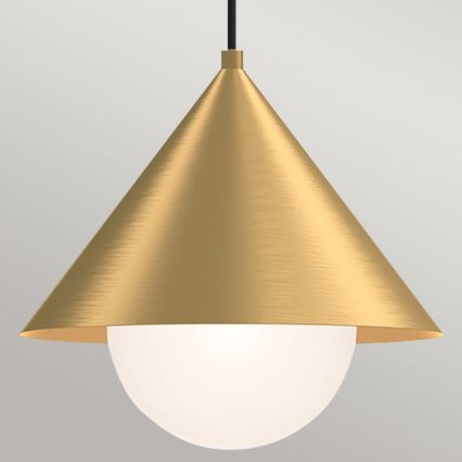 Alora Mood - Lustre pendente em cabo REMYCK 1xE27/60W/230V diâmetro 34,3 cm dourado