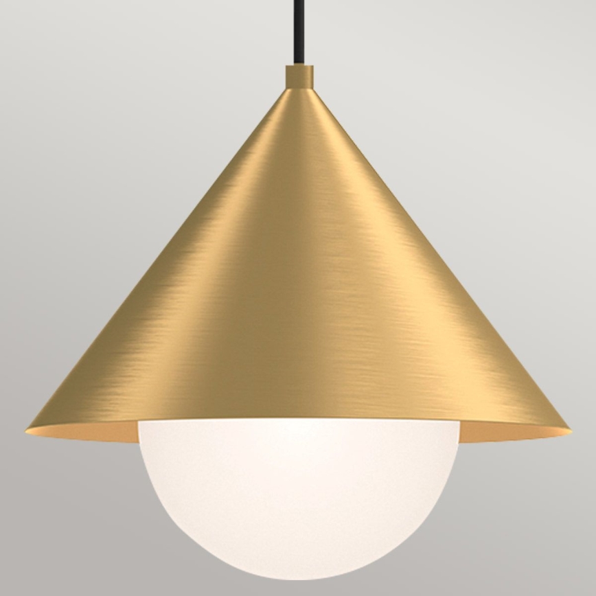 Alora Mood - Lustre pendente em cabo REMYCK 1xE27/60W/230V diâmetro 34,3 cm dourado