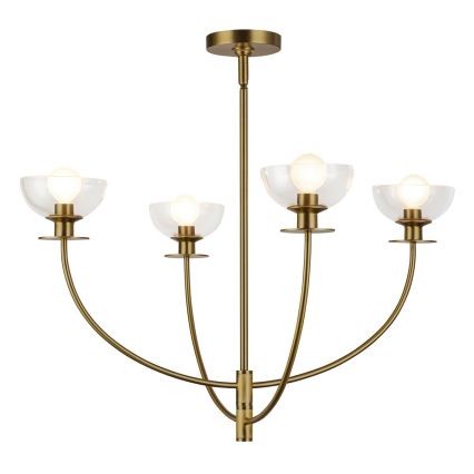 Alora Mood - Lustre em haste SYLVIA 4xE14/40W/230V dourado