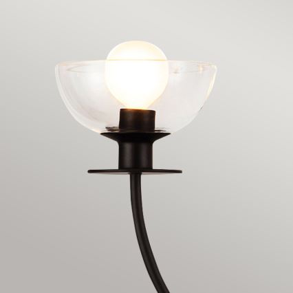 Alora Mood - Lustre de haste SYLVIA 4xE14/40W/230V preto