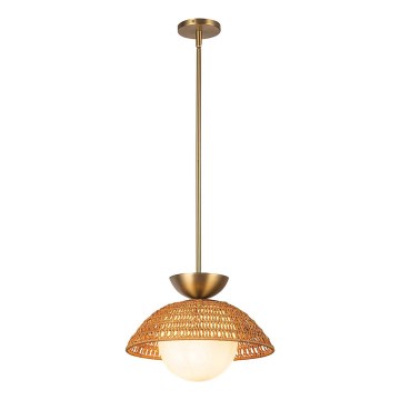 Alora Mood - Lustre com haste PERTH 1xE27/60W/230V Ø 37,5 cm dourado