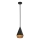 Alora Mood - Lustre em haste DAPHNE 1xE27/60W/230V diâmetro 18,1 cm preto/castanho