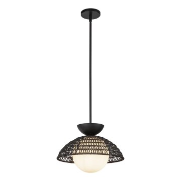 Alora Mood - Lustre em haste PERTH 1xE27/60W/230V Ø 37,5 cm, preto
