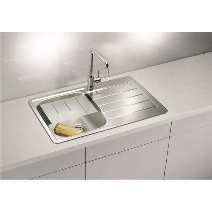 ALVEUS 1069147 - Lava-loiça de cozinha LINE 79x50 cm mate aço/cetim