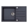 ALVEUS 1090942 - Lava-loiça de cozinha ROCK 78x48 cm granito/preto