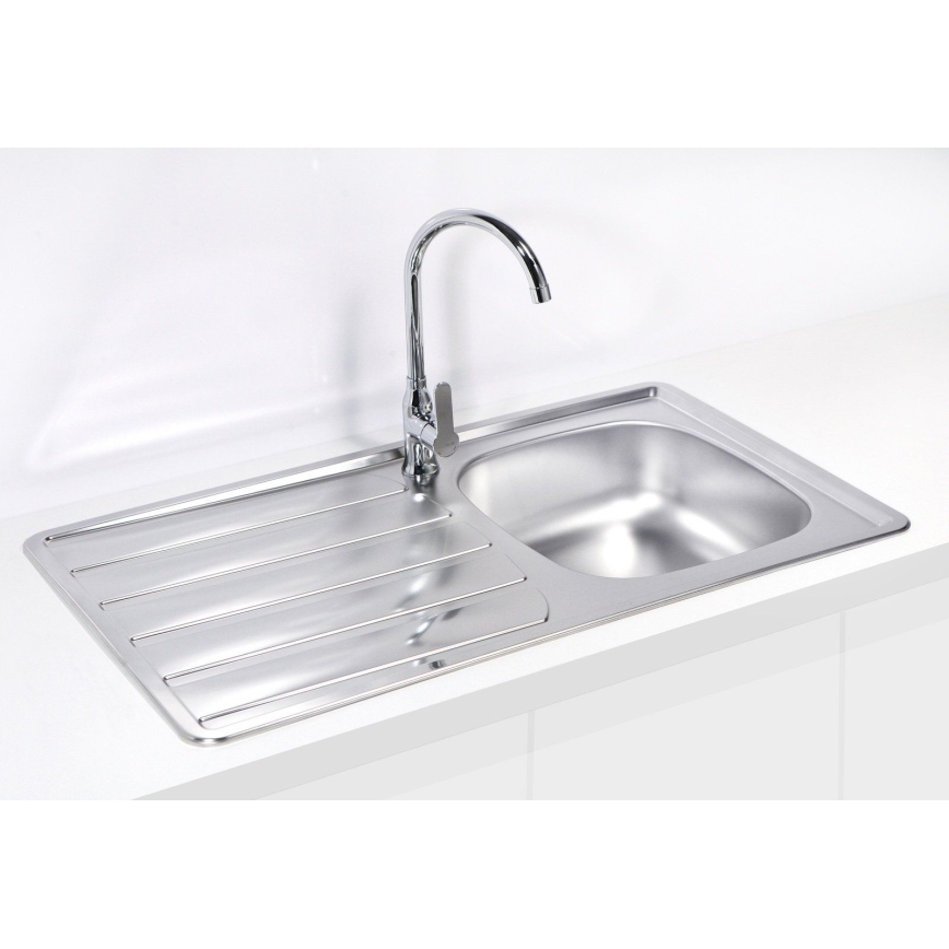 ALVEUS 1098938 - Lava-loiça de cozinha ZOOM 79x50 cm satin, para montagem superior