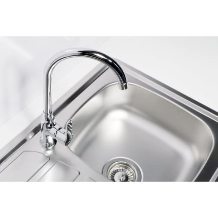 ALVEUS 1098938 - Lava-loiça de cozinha ZOOM 79x50 cm satin, para montagem superior