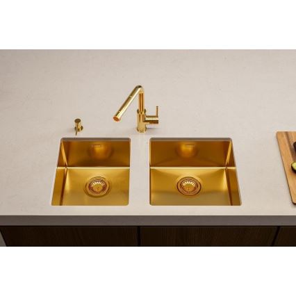 ALVEUS 1103381 - Lava-loiça de cozinha QUADRIX 45x45 cm monarch bronze