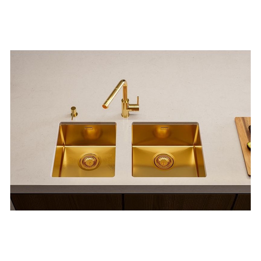 ALVEUS 1103381 - Lava-loiça de cozinha QUADRIX 45x45 cm monarch bronze