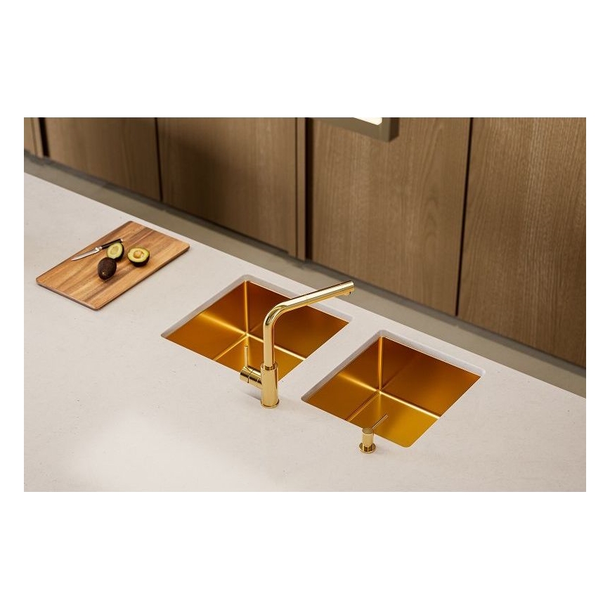 ALVEUS 1103381 - Lava-loiça de cozinha QUADRIX 45x45 cm monarch bronze