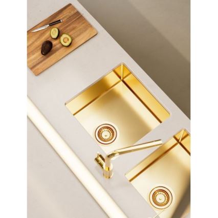 ALVEUS 1103381 - Lava-loiça de cozinha QUADRIX 45x45 cm monarch bronze