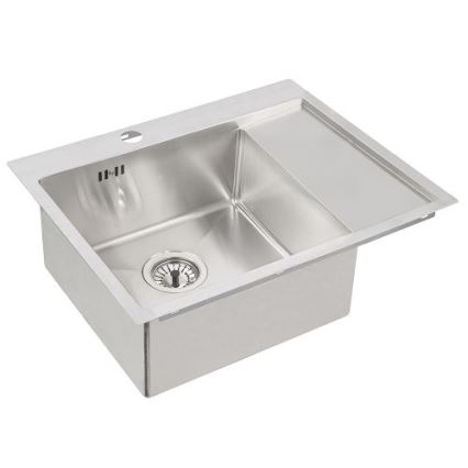 ALVEUS 1124383 - Lava-loiça de cozinha QUARTO 61,5x48 cm cetim