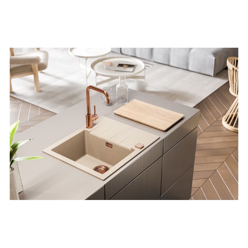 ALVEUS 1132017 - Lava-loiça de cozinha CADIT 59x50 cm granito/branco