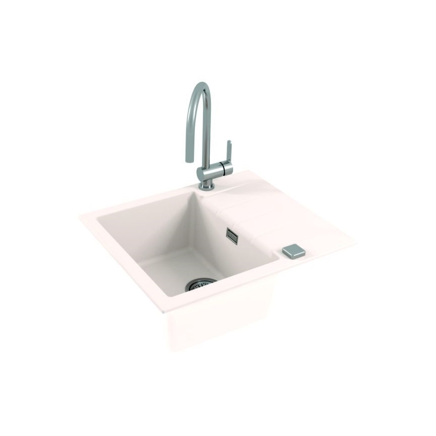 ALVEUS 1132017 - Lava-loiça de cozinha CADIT 59x50 cm granito/branco