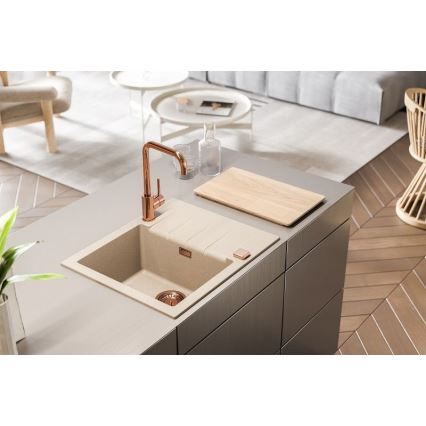 ALVEUS 1132019 - Lava-loiça de cozinha CADIT 59x50 cm granito/bege