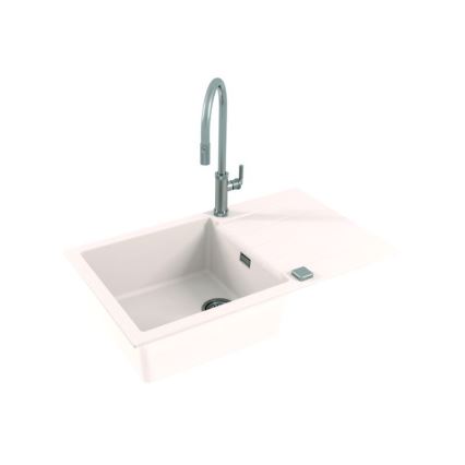 ALVEUS 1132027 - Lava-loiça de cozinha CADIT 86x50 cm granito/branco