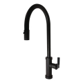 ALVEUS 1132179 - Torneira de lavatório com pulverizador extensível NERINA 46,8 cm aço inoxidável/preto