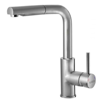 ALVEUS 1135366 - Torneira de cozinha com chuveiro extraível SARA 29,7 cm satinada