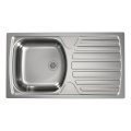 ALVEUS 1136534 - Cuba de cozinha BASIC 78 x 43,5 cm inox/satinado, ralo pequeno