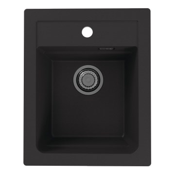 ALVEUS 1139771 - Lava-loiça de cozinha ATROX 50x40 cm granito/preto