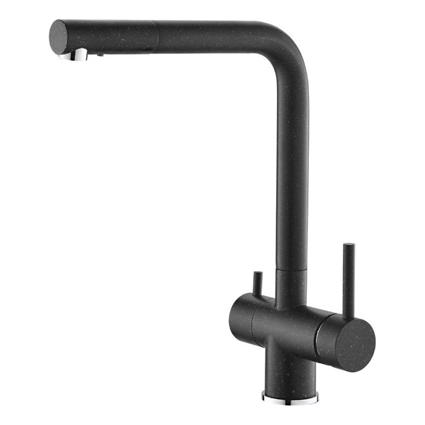 ALVEUS 1139808 - Torneira para lava-loiça AGUILA 33,3 cm granito/preto